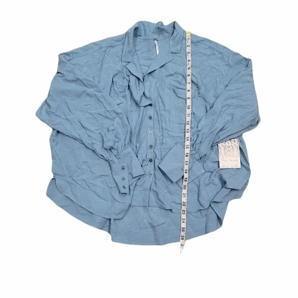 Free people Erin's Button Down Oversize Top